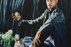 Amleto Andrea 2019 olio su tela 100x100