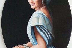 Sposa in blu 2010 olio su tela 70x100