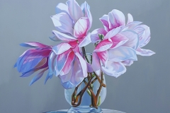 Magnolie in vaso 2019 olio su tela 90x70